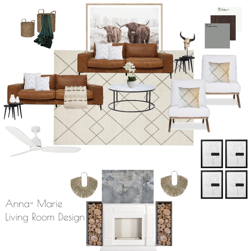 First Design Project Living Room Mood Board by Sam on Style Sourcebook