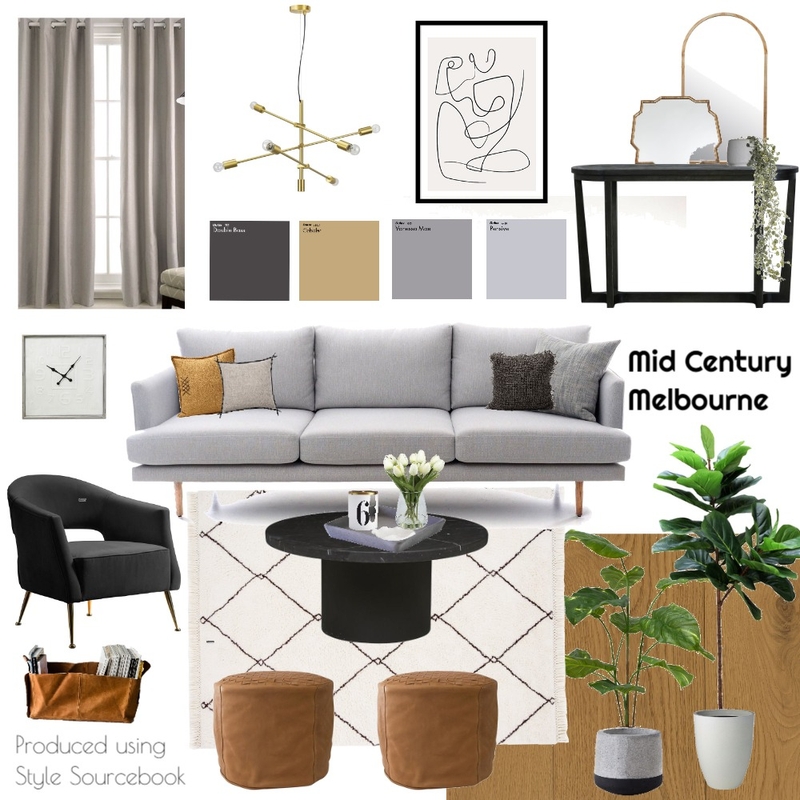 Mid Century Melbourne Mood Board by neda on Style Sourcebook