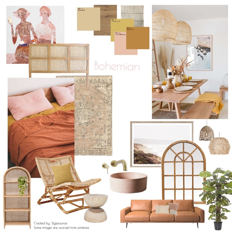 Boho Mood Board by laurakateberry on Style Sourcebook