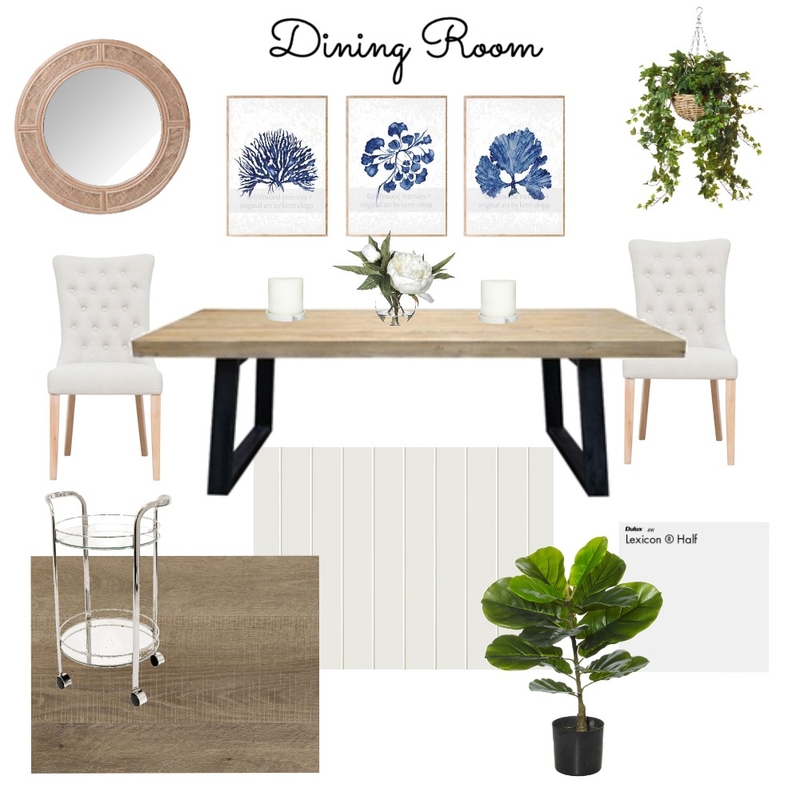 Hamptons Dining Room Mood Board by Brookejthompson on Style Sourcebook