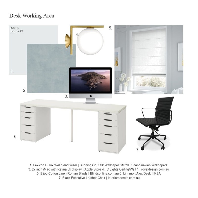 Working area Mood Board by Happy House Co. on Style Sourcebook