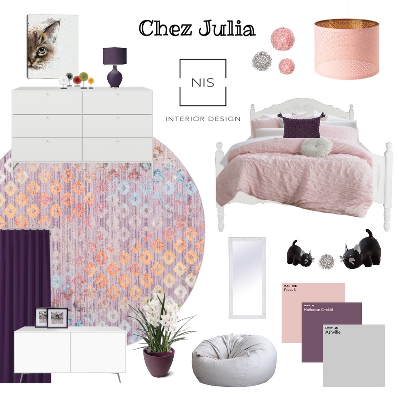 Julia's Bedroom Mood Board by Nis Interiors on Style Sourcebook