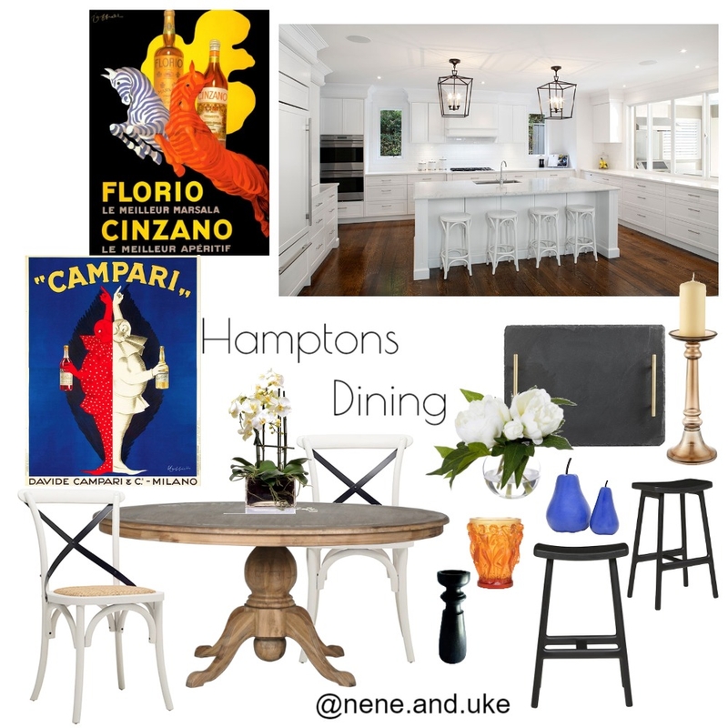 Hamptons Dining area Mood Board by nene&uke on Style Sourcebook