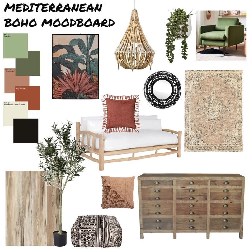 Mediterranean Boho moodboard Mood Board by beckshuntley on Style Sourcebook