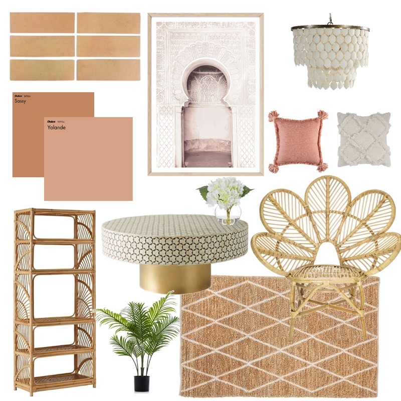 Moroccan Living Room Mood Board by interiorsbyrae on Style Sourcebook
