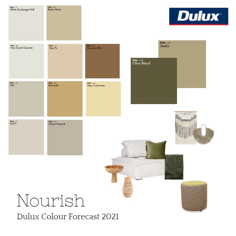 Nourish Dulux Colour Forecast Mood Board by Dulux Australia on Style Sourcebook