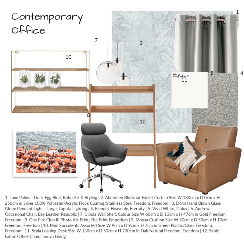 Contemporary Office Mood Board by LJT0994 on Style Sourcebook