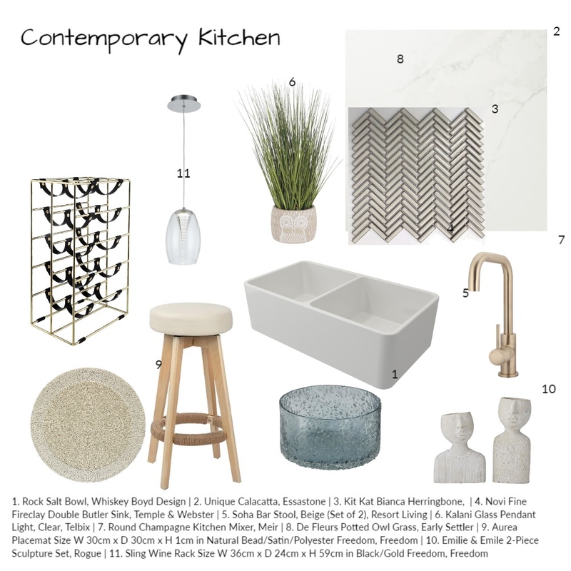 Contemporary Kitchen Mood Board by LJT0994 on Style Sourcebook