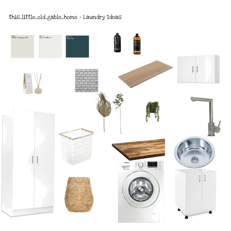 Laundry Mood Board by this_little_old_gable_home on Style Sourcebook