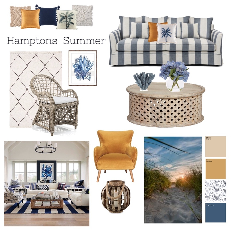 Hamptons - Living by the Sea Mood Board by Swanella on Style Sourcebook