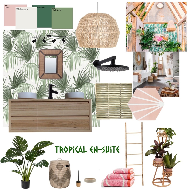 Tropical En Suite Bathroom Mood Board by JennyBarber on Style Sourcebook