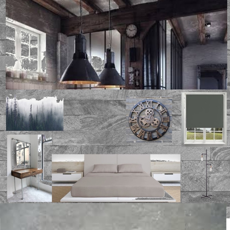 Industrial Themed Bedroom Mood Board by shahsyedsohail on Style Sourcebook