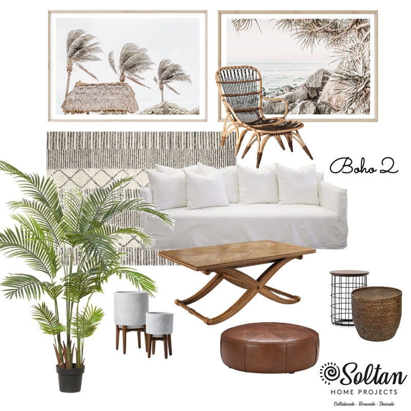 Boho 2 - Living Room Mood Board by Soltan Home Projects on Style Sourcebook