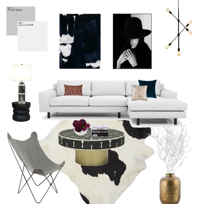 Modern Lounge Mood Board by Haus & Hub Interiors on Style Sourcebook
