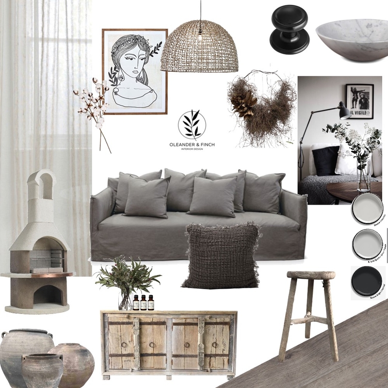 Draft Mood Board by Oleander & Finch Interiors on Style Sourcebook