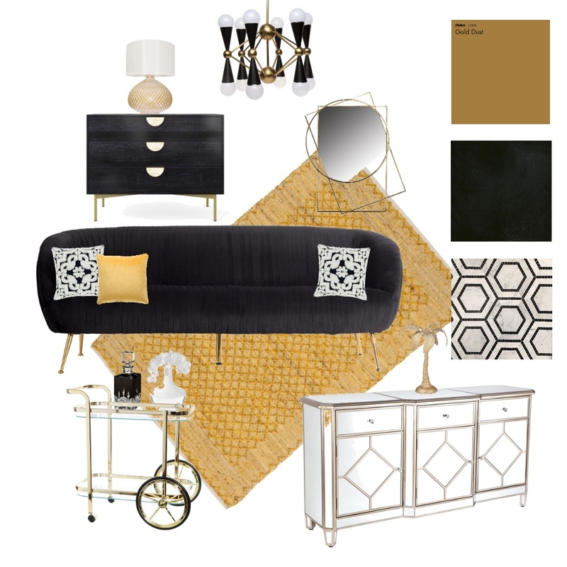 Hollywood Glam Mood Board by Z.Alyce on Style Sourcebook