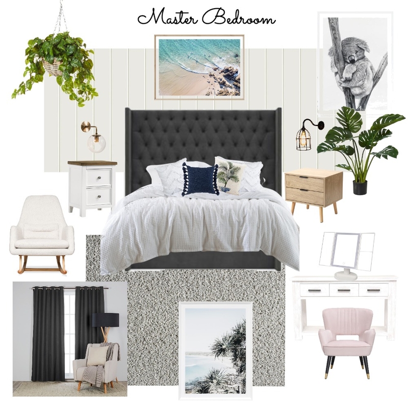 Hamptons Master Bedroom Mood Board by Brookejthompson on Style Sourcebook