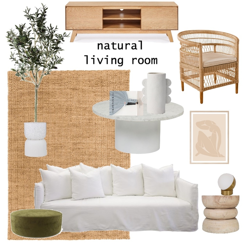 natural living room Mood Board by Taylah Malcolm on Style Sourcebook