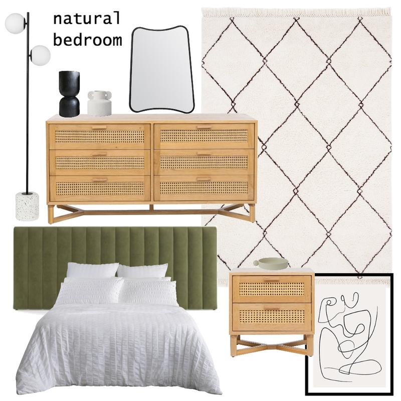 natural bedroom Mood Board by Taylah Malcolm on Style Sourcebook