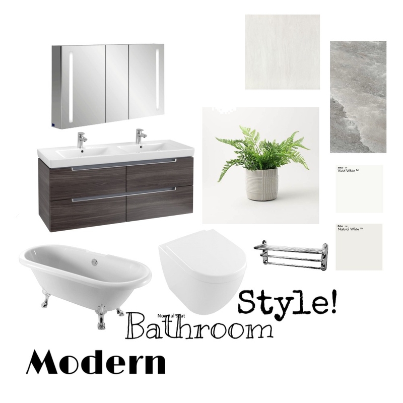 Modern Bathroom Mood Board by sandandstoneshomes on Style Sourcebook