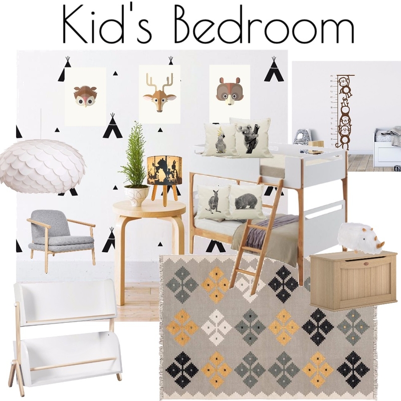 Kid's Bedroom Mood Board by Copper & Tea Design by Lynda Bayada on Style Sourcebook