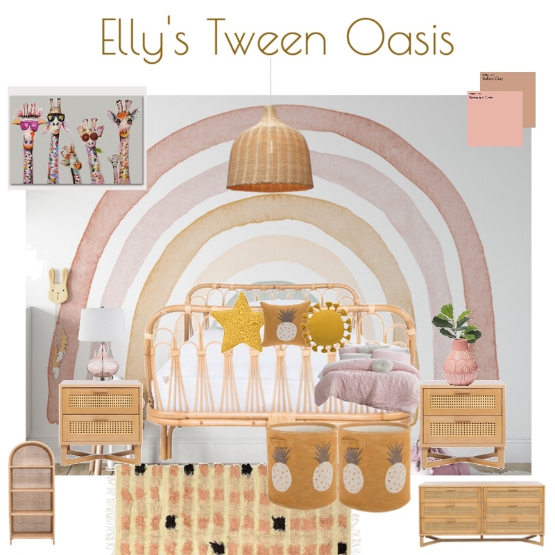 Elly's Bedroom Design 2 Mood Board by Copper & Tea Design by Lynda Bayada on Style Sourcebook
