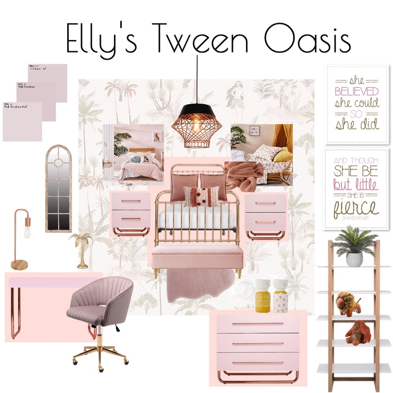 Elly's Bedroom Design 1 Mood Board by Copper & Tea Design by Lynda Bayada on Style Sourcebook