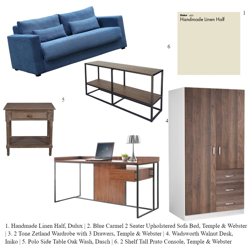 Sam $ Jessica - Guest Room Mood Board by Barbara Bello on Style Sourcebook