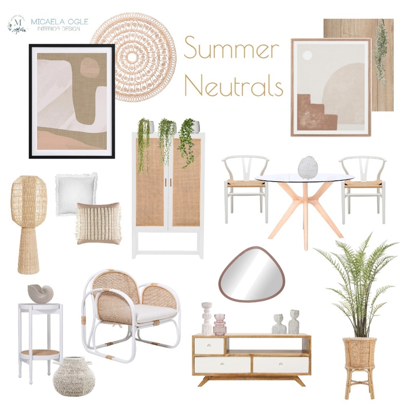 SUMMER NEAUTRALS Mood Board by MIKI INTERIOR DESIGN on Style Sourcebook