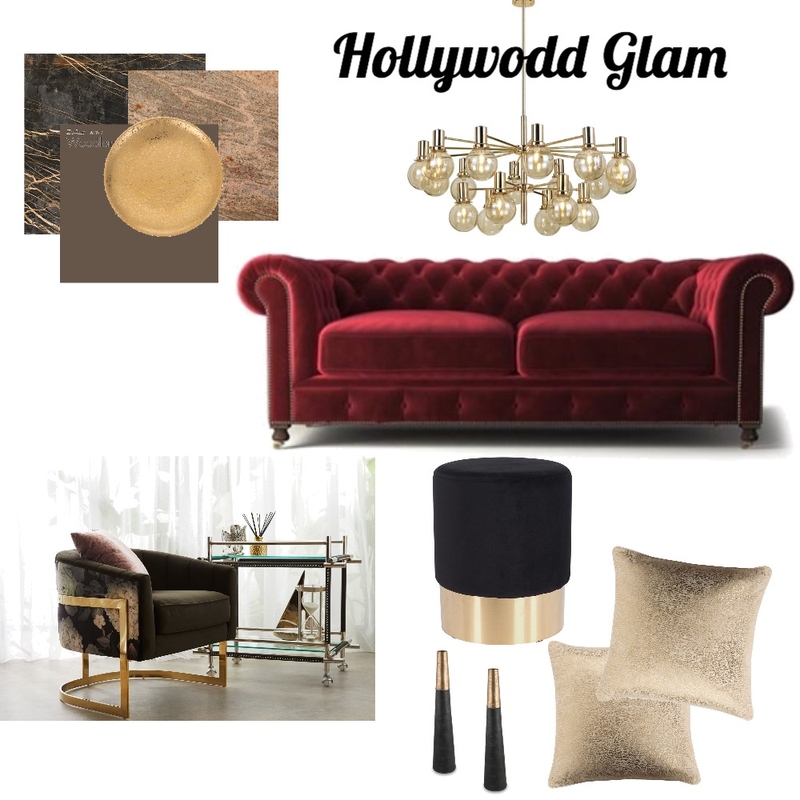Hollywood Glam Style Mood Board by NathaliaGomez on Style Sourcebook