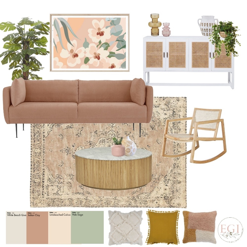 Cosy warm living room Mood Board by Eliza Grace Interiors on Style Sourcebook