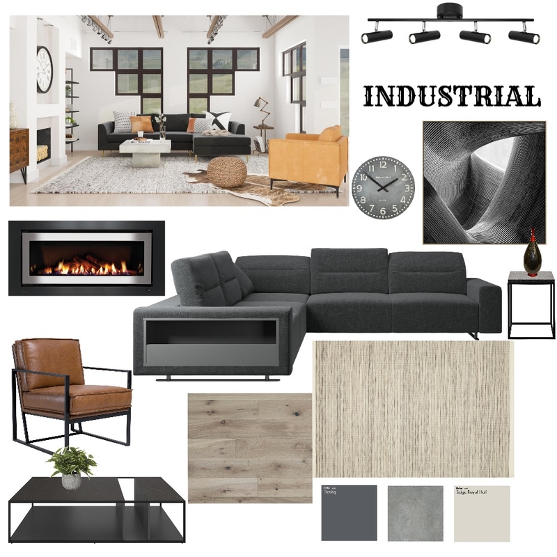 Industrial Mood Board by Sue_Hunt on Style Sourcebook