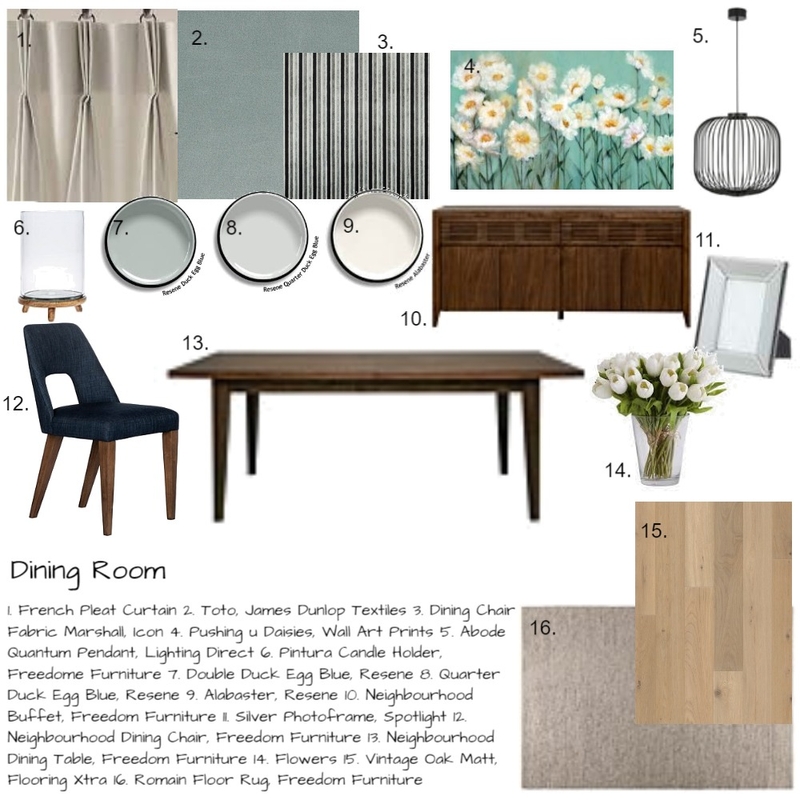 Dining Room Sample Board Mood Board by Christina Clifford on Style Sourcebook