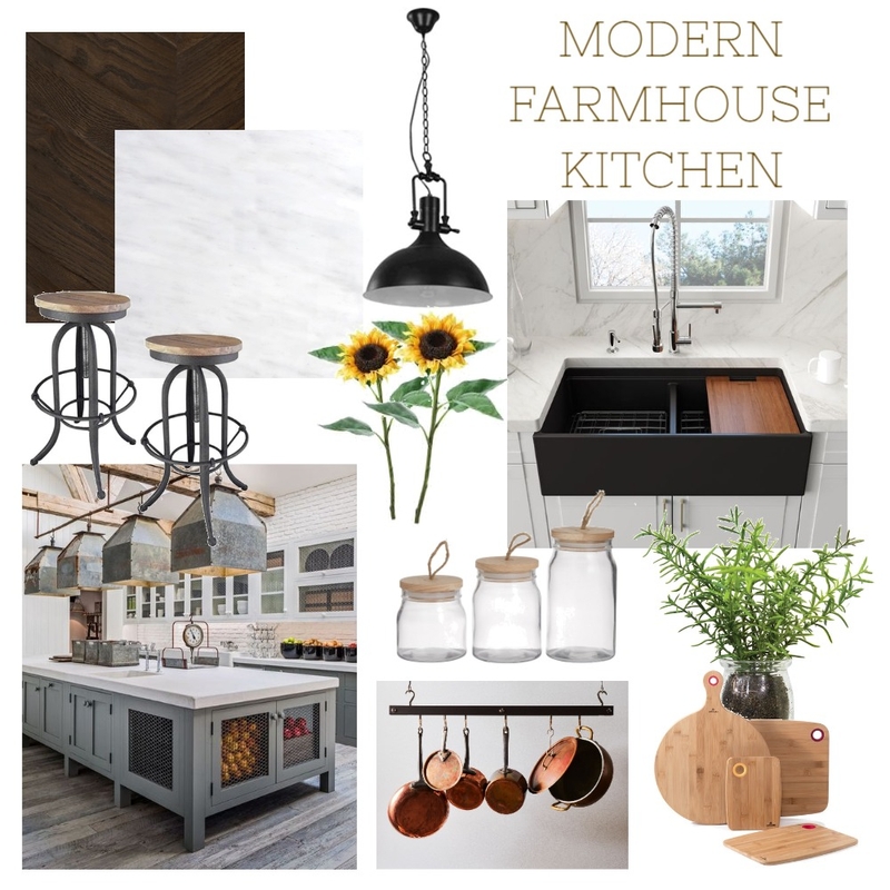 Modern Farmhouse Kitchen Mood Board by NicoleGhirardelli on Style Sourcebook