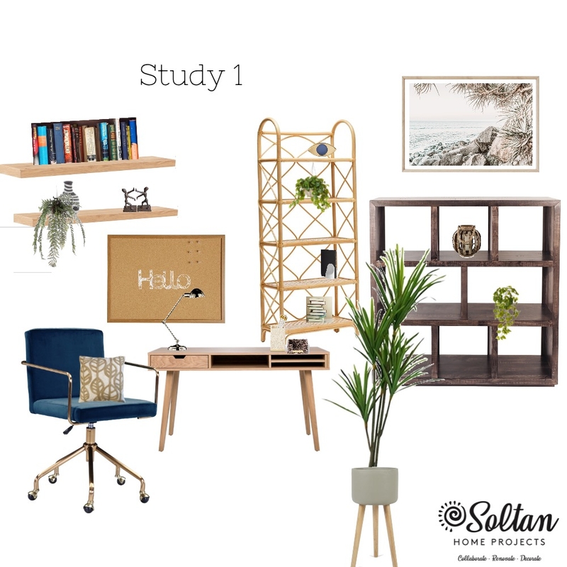 Study 1 Mood Board by Soltan Home Projects on Style Sourcebook