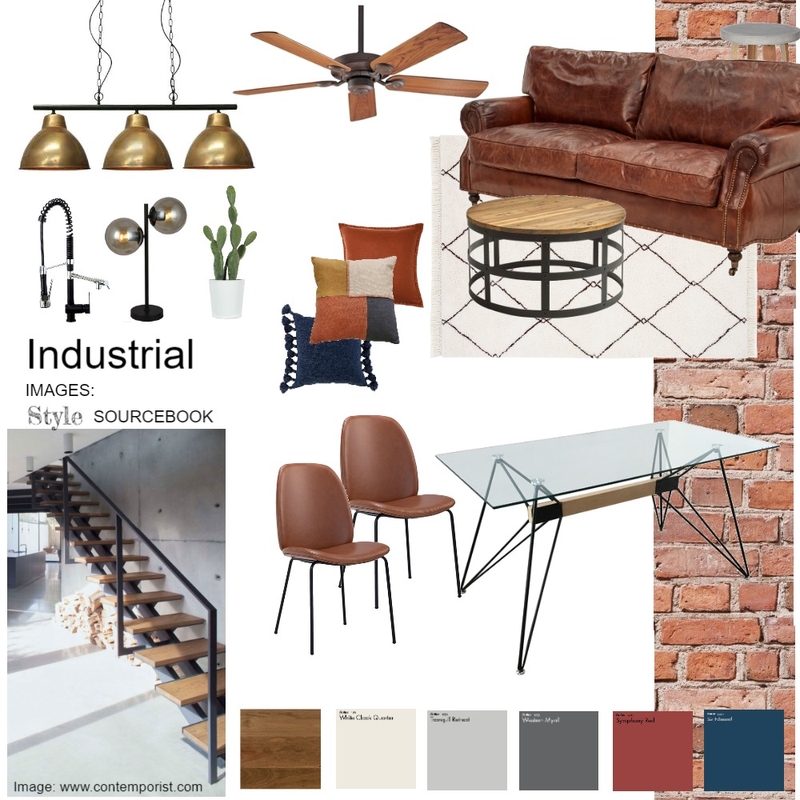 Industrial Module 3 Mood Board by Lyndall on Style Sourcebook