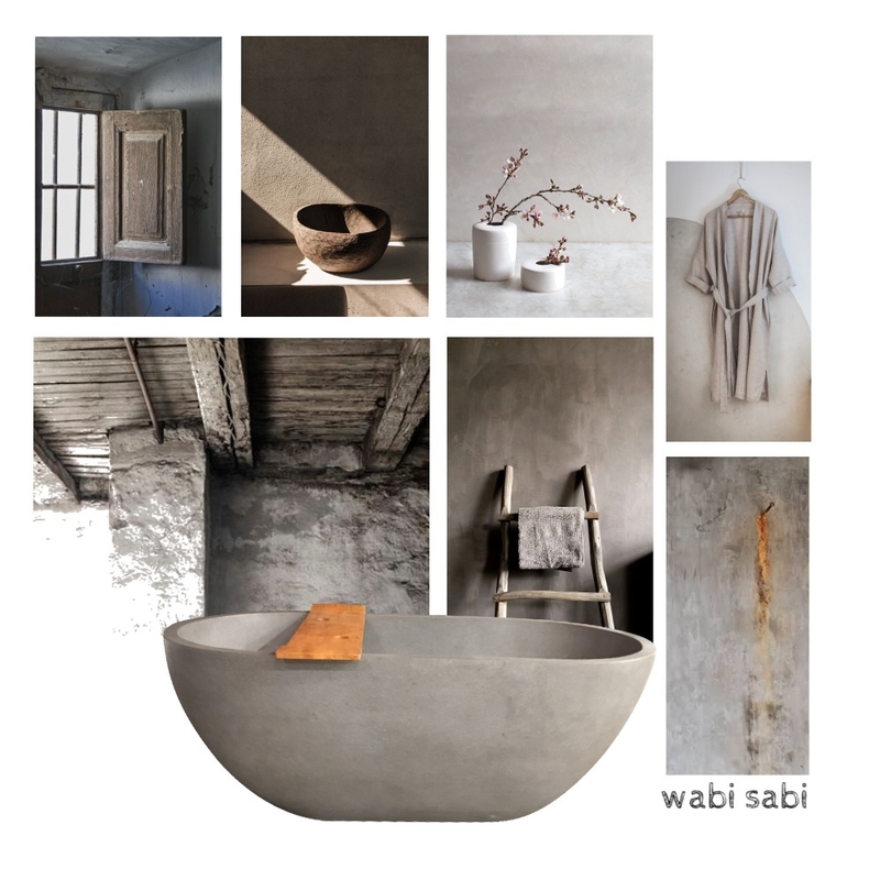 Wabi Sabi Bathroom Mood Board by Grace Louise Doughty on Style Sourcebook