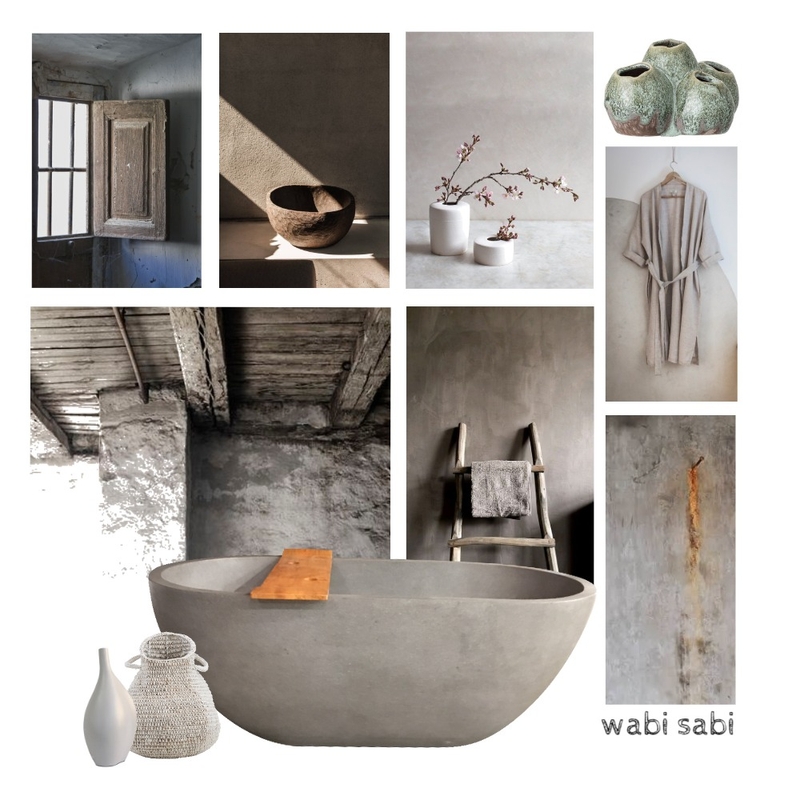 Wabi Sabi Bathroom Mood Board by Grace Louise Doughty on Style Sourcebook