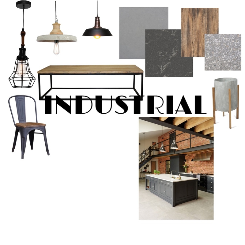 Industrial Mood Board by Olivia Bevan on Style Sourcebook