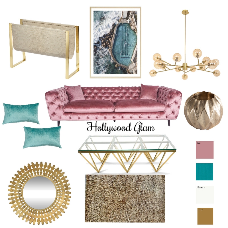 Hollywood Glam Mood Board by Samhithanookala on Style Sourcebook