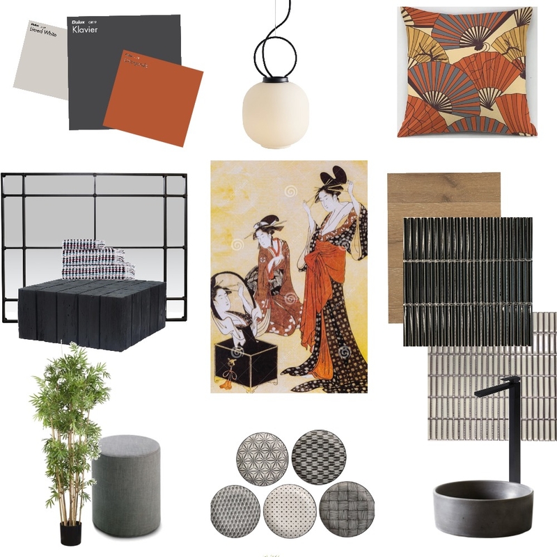 Japanese theme Mood Board by Nicola Murray on Style Sourcebook