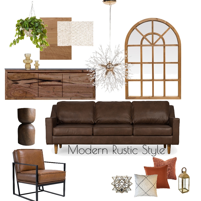Modern Rustic style- Living Room Mood Board by NathaliaGomez on Style Sourcebook