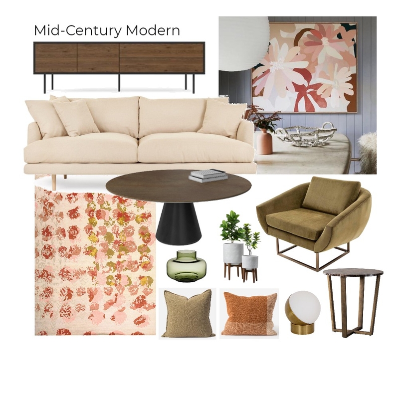 Mid-Century Modern Mood Board by Brooke.F on Style Sourcebook