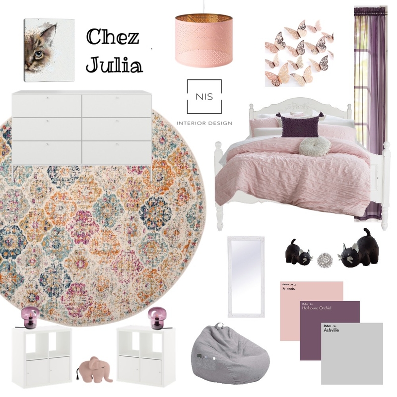 Julia's Bedroom Sampleboard 2.0 Mood Board by Nis Interiors on Style Sourcebook