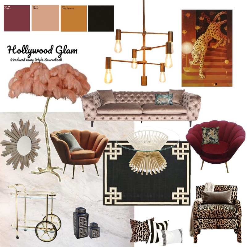 Hollywood Glam Mood Board by Charmaineattard82 on Style Sourcebook