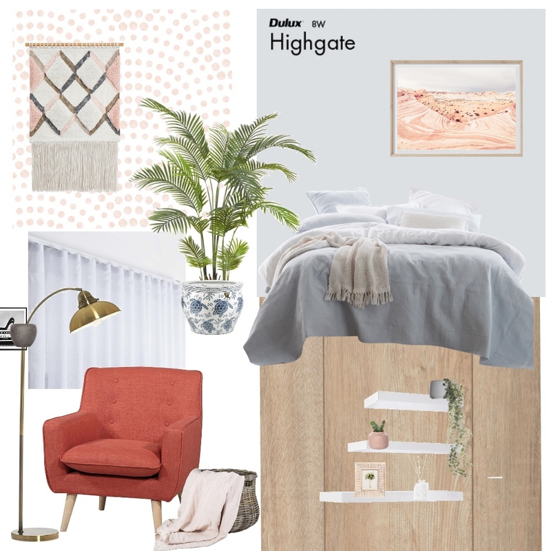 Boho inspired bedroom Mood Board by Daniellesgroi_styling on Style Sourcebook