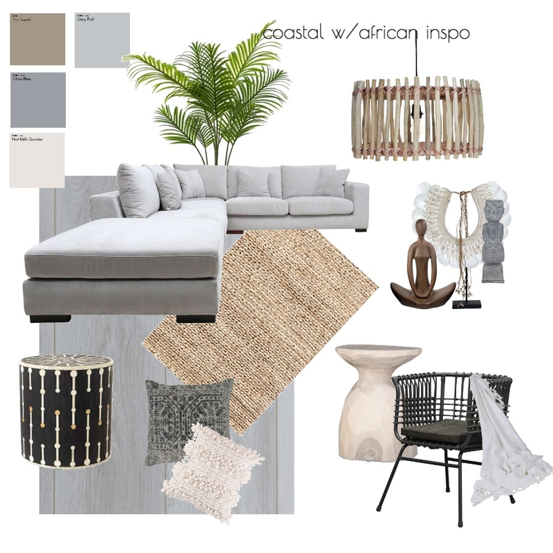 Coastal w/African inspo Mood Board by Tammy Williams on Style Sourcebook