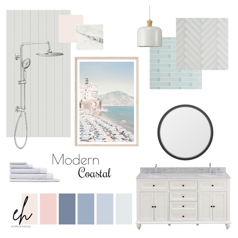 Modern Coastal Bathroom Mood Board by eriselh on Style Sourcebook