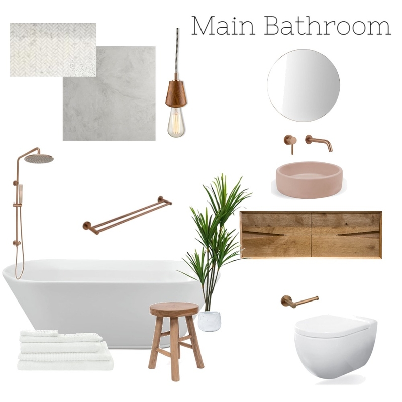 Main Bathroom Mood Board by celineinterior on Style Sourcebook