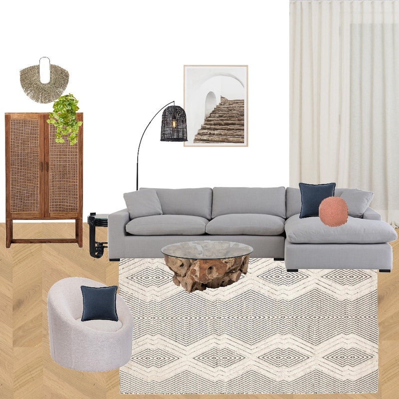Textured Living Room Mood Board by Sarah Amos on Style Sourcebook